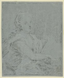 Kvinne på Spinet av Angelica Kauffmann