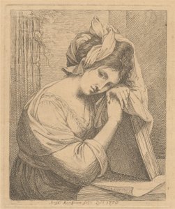 Ung kvinne i ettertanke av Angelica Kauffmann