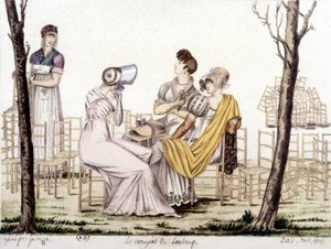 The bored of Lonchamp, mars 1806. Tegning av Garbizza. av Angelo (after) Garbizza