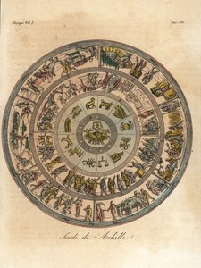 The Shield of Achilles, brukt i hans kamp med Hector av Angelo (after) Monticelli