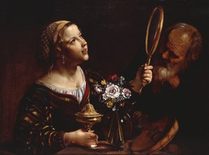 En allegori om sansene, av Angelo Caroselli