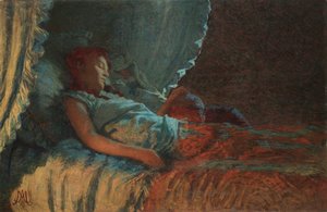 Alba Serena barsel, 1889-1890. av Angelo Morbelli