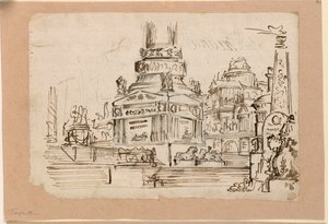 Scenedesign, sokkel av monument av Angelo Toselli