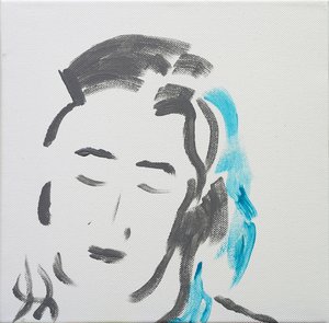 Portrett av en rolig kvinne, 2019 av Angie Kenber