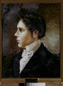Portrett av Franco Alfano (olje på lerret) av Angiolo Tommasi