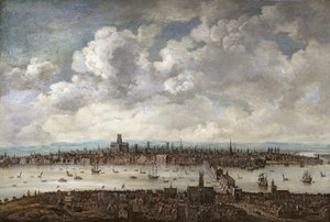 Utsikt over London fra Southwark av Anglo Dutch School