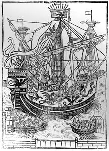 Den triumferende ankomsten til Charles V, den hellige romerske keiseren, i Brugge, 1515 av Anglo French School