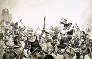 Mauriske krigere angrep spanske styrker i 711