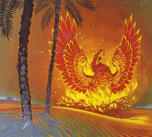 Føniksen (fargelitografi) av Angus McBride
