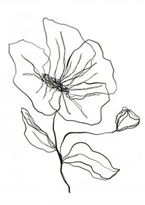 Delikat blomsterskisse