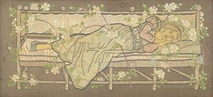 Tornerose (silkebroderi) av Ann MacBeth