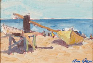 The Beach, La Linea (olje på lerret)