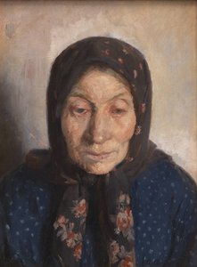 En gammel fiskerkone av Anna Ancher