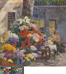 Blomstermarkedet i Menton (Côte d#39;Azur) av Anna de Weert
