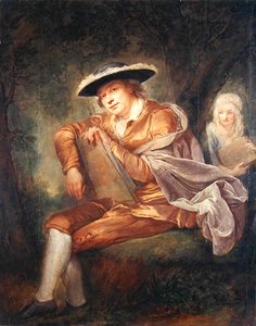 E.F. Thersbusch, malerens ektemann (olje på lerret)