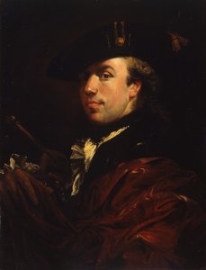 Portrett av en maler, andre halvdel av 1700-tallet.. av Anna Dorothea Therbusch Lisiewska