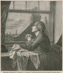 The Song of the Shirt - malt av A E Blunden (gravering) av Anna E. Blunden