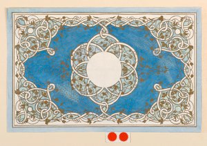 Design for et boksdeksel av Anna M. de Pool