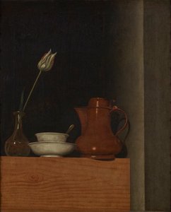 Stilleben med kanne og tulipan av Anna Maria Punz