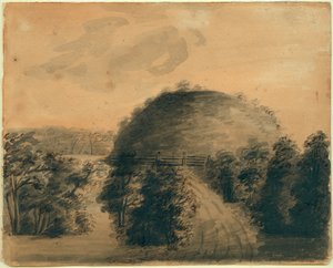 Tegning av Big Mound av Anna Maria Von Phul av Anna Maria von Phul