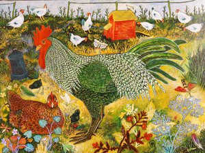 En Doodle Do, 2017 (akryl) av Anna Pugh