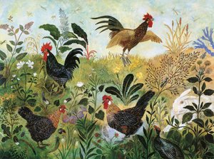 Gutter på blokken, 2001 (akryl) av Anna Pugh