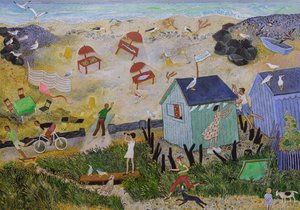 Dagens fangst, 2016 (akryl) av Anna Pugh