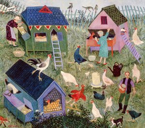 Eggsamling, 2003 (akryl) av Anna Pugh