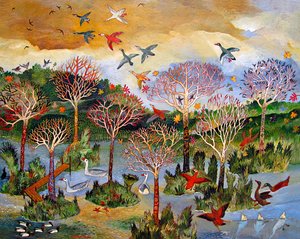 Everglade, 2013 (akryl) av Anna Pugh