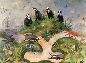 Nattehimmel, 2001 (akryl) av Anna Pugh