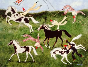 Øvelse gjør mester, 2010 (akryl) av Anna Pugh