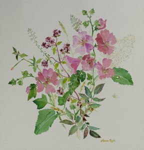 Stilleben blomster 3, 2021 (maleri) av Anna Pugh