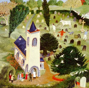 Forvillet kveg, 2007 (akryl) av Anna Pugh
