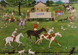 Hvem sin ball er det egentlig, 2018 (akryl) av Anna Pugh