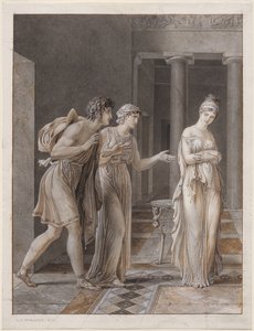 Møtet mellom Orestes og Hermine av Anne-Louis Girodet de Roucy-Trioson