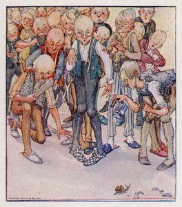 Barnerim: Four-And-Twenty Tailors Went To Kill A Snail (farge litho)