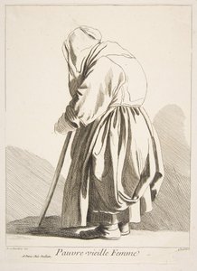 En fattig gammel kvinne, 1742.