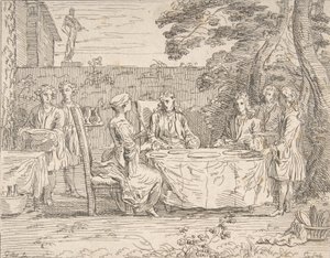 Distinguished Meal, ca.1725-1765. av Anne Claude Philippe de Caylus