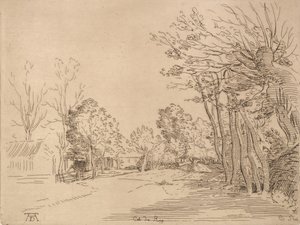 Landskap etter Durer.n.d. av Anne Claude Philippe de Caylus