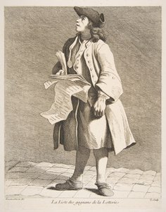 Lesningen av lotterivinnere, 1746. av Anne Claude Philippe de Caylus