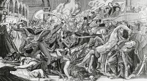 Fransk undertrykkelse under opprøret i Kairo, 21. oktober av Anne Louis Girodet de Roucy Trioson