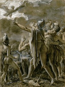 Aeneas og hans tilhengere i Latium, 1791-1793. av Anne Louis Girodet de Roucy Trioson