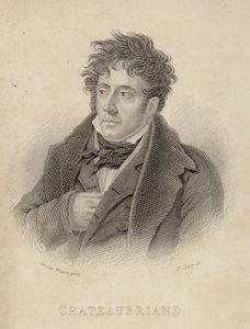 Portrett av Viscount de Chateaubriand av Anne Louis Girodet de Roucy Trioson