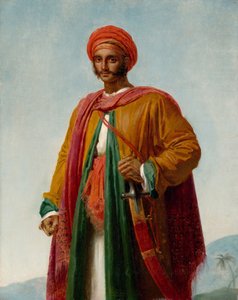 Studie for Portrait of an Indian, ca. 1807 av Anne Louis Girodet de Roucy Trioson