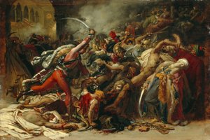 Opprøret i Kairo, ca. 1810 av Anne Louis Girodet de Roucy Trioson