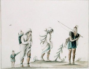 Indian Family, ca. 1807 (akvarell på papir)