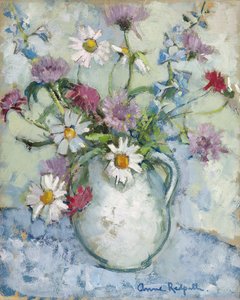 Sommerblomster i en kanne av Anne Redpath