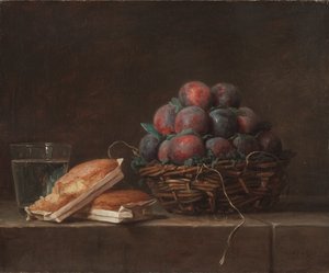 Kurv med plommer, 1769.