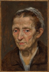 En kvinnes hode av Annibale Carracci