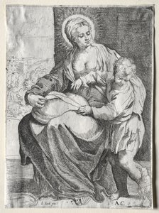 Madonna med den hvite ravn, 1500-tallet. av Annibale Carracci